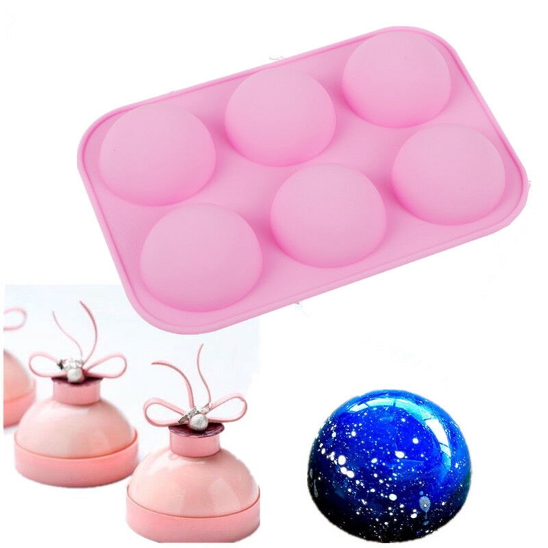 Semi-circle Silicone Cake Mould Chocolate Cupcake Mousse Muffin Mold Kitchen DIY Baking Supplies Handmade Soap Molds