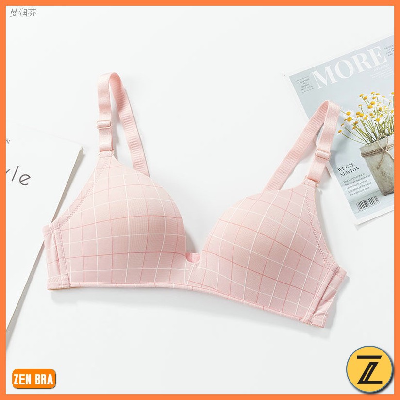 Áo ngực không gọng mút vừa kẻ caro