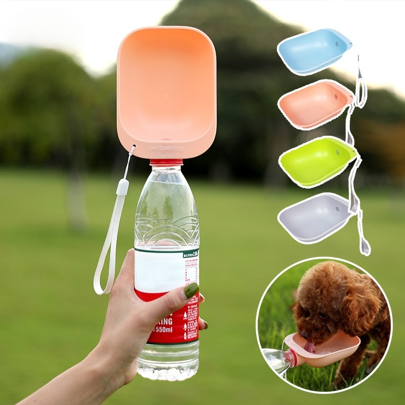 Travel portable pet dog water bottle