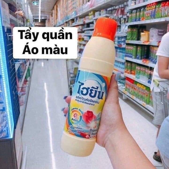 Nước tẩy quần áo Trắng - Mầu THÁI LAN, Chai tẩy quần áo trắng- tẩy mốc 250ml