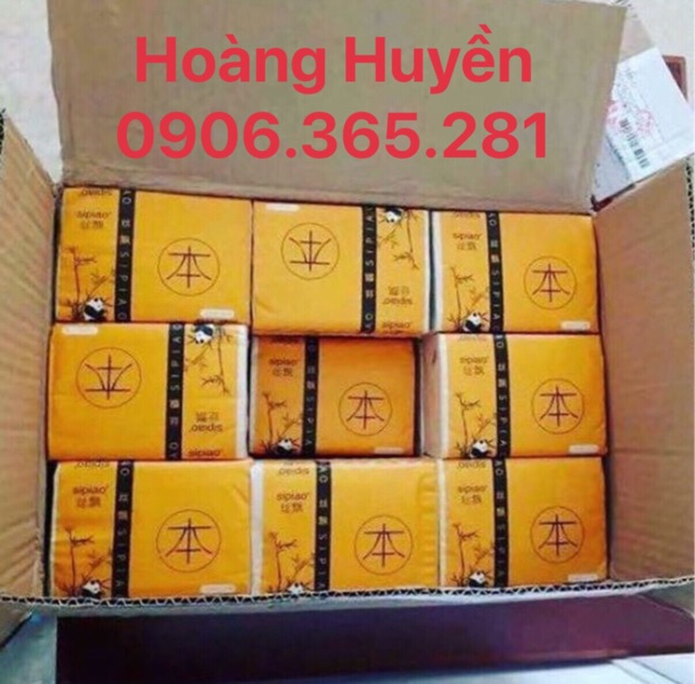 [KHO HCM] Thùng Giấy ăn Gấu Trúc Sipiao 30 gói/thùng, 300 tờ/gói.