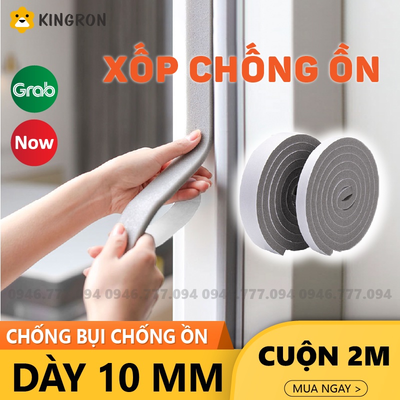 Xốp cách âm cửa đi ⭐ Nẹp cách âm cách nhiệt chống côn trùng chống bui lắp ở cửa đi cửa sổ KINGRON