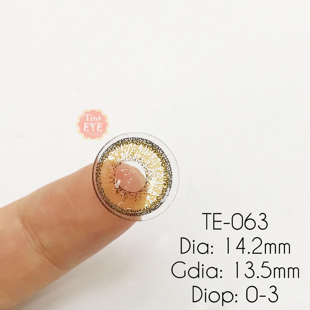 Kính Áp Tròng Tinteye Lens TE-063 Nâu Mật Ong