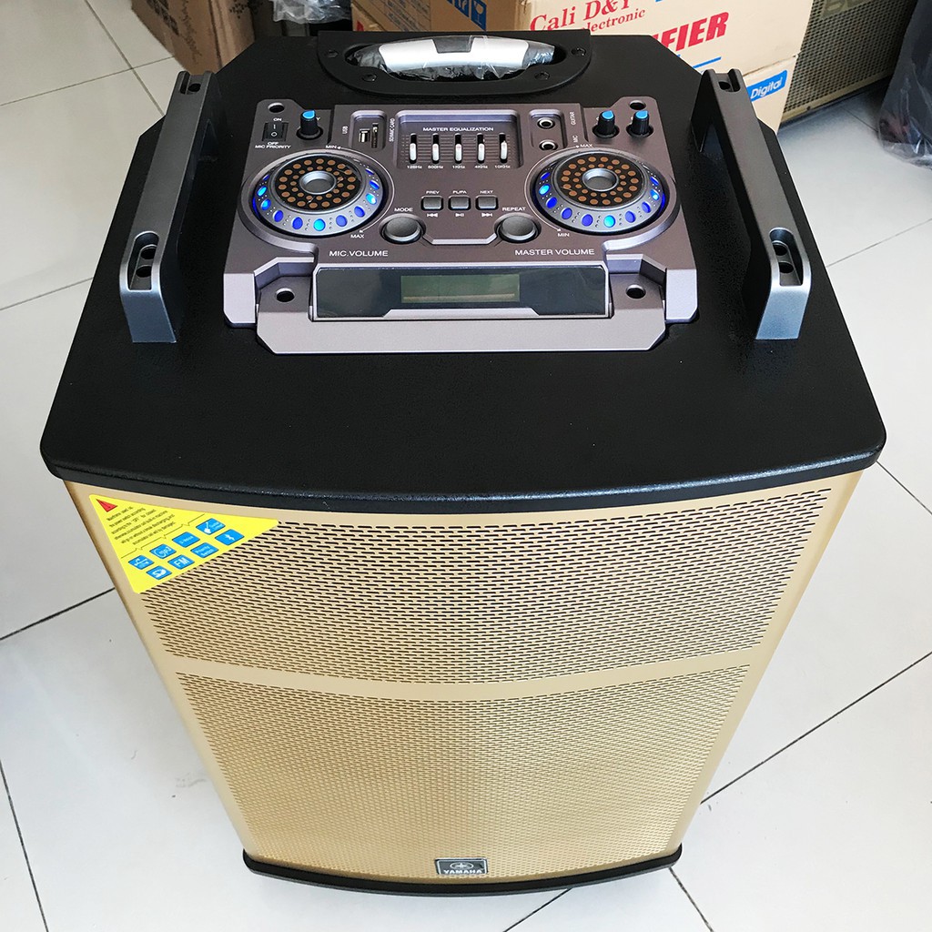 Loa Kéo Karaoke di động Bluetooth Ya.maha BH-407 Bass 4 tấc Thùng Gỗ