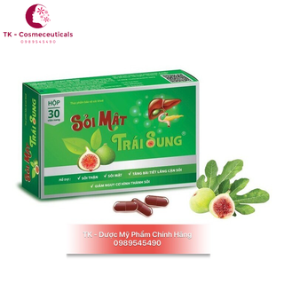 (QUÀ TẶNG) Sỏi Mật Trái Sung - Hỗ Trợ Bài sỏi, Ngăn Ngừa Sỏi Thận, Sỏi Mật - Hộp 30 Viên