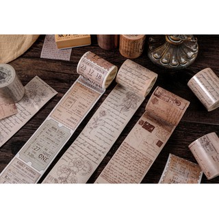 P108 - Retro Paper Tape - Cuộn washi tape dạng cổ điển