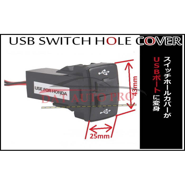 Bộ USB gắn trogn xe oto Honda.
