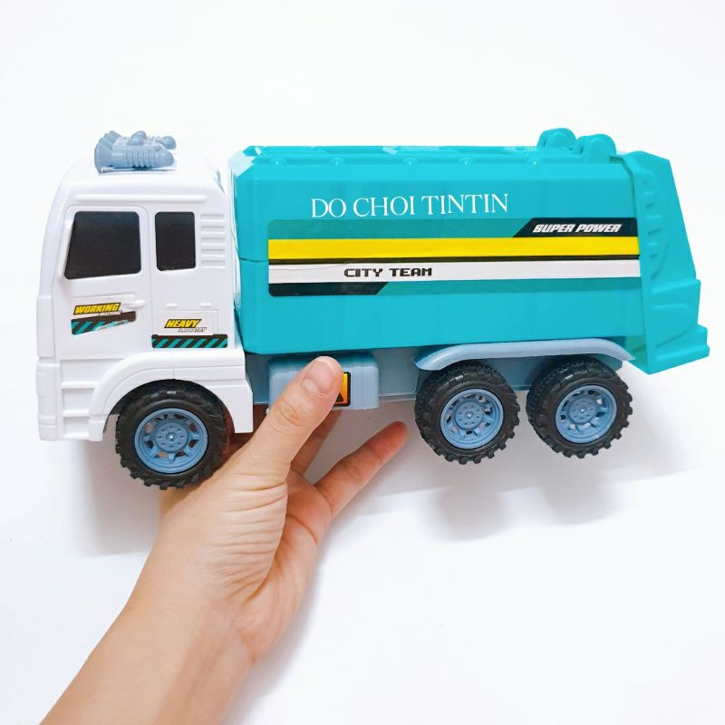 [HÀNG ĐẸP-TO- có TRỚN] Đồ chơi xe vệ sinh môi trường loại to 28cm