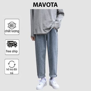 Quần baggy nam Mavota quần bò ống rộng hottrend Hàn Quốc cao cấp QJBY01