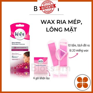 Wax VEET triệt lông mặt và tẩy ria mép bằng giấy hiệu quả