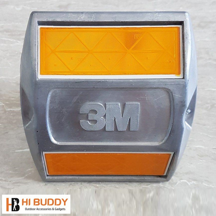 Đinh phản quang nhôm 3M Raised Pavement Marker dòng 290 Loại 2 mặt dùng làn giữa của đường 2 chiều Aluminium Stud