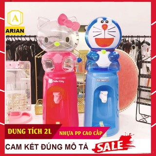 [FREESHIP] BÌNH NƯỚC ĐỨNG 2 LÍT HOẠT HÌNH siu cute cho các bé KITTY - DOREMON