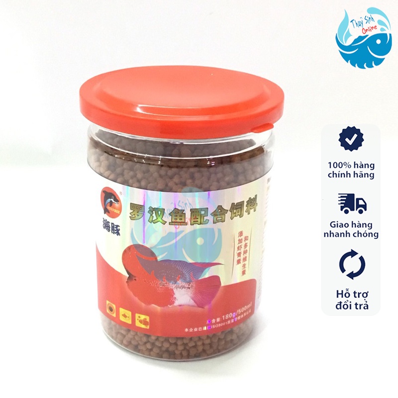 Cám, thức ăn tăng màu, kích châu cho cá LA HÁN Porpoise - Hàng chuẩn