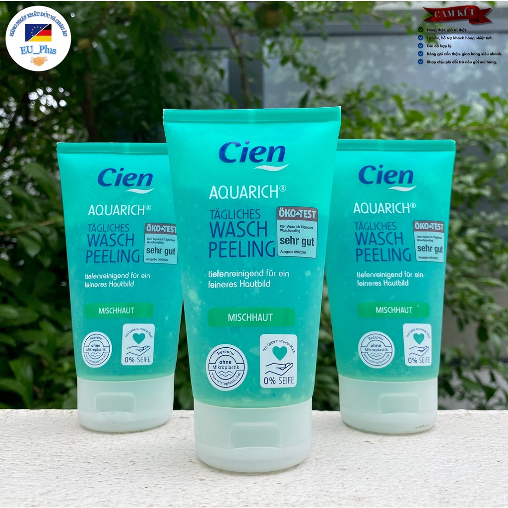 Sữa rửa mặt Cien dạng Gel tẩy tế bào chết 150ml dành cho da dầu, da hỗn hợp