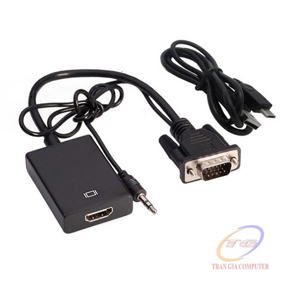 Cáp chuyển vga sang hdmi có âm thanh