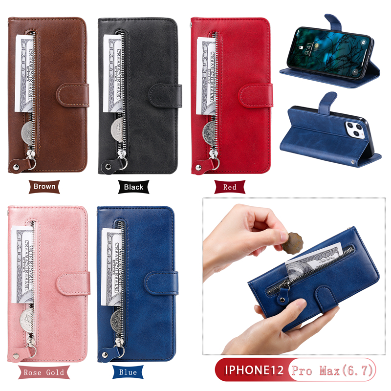 Bao Da Nắp Gập Có Ngăn Đựng Thẻ Cho Iphone12 11 Pro Xs Max Xr I8 I7 Se2 6s