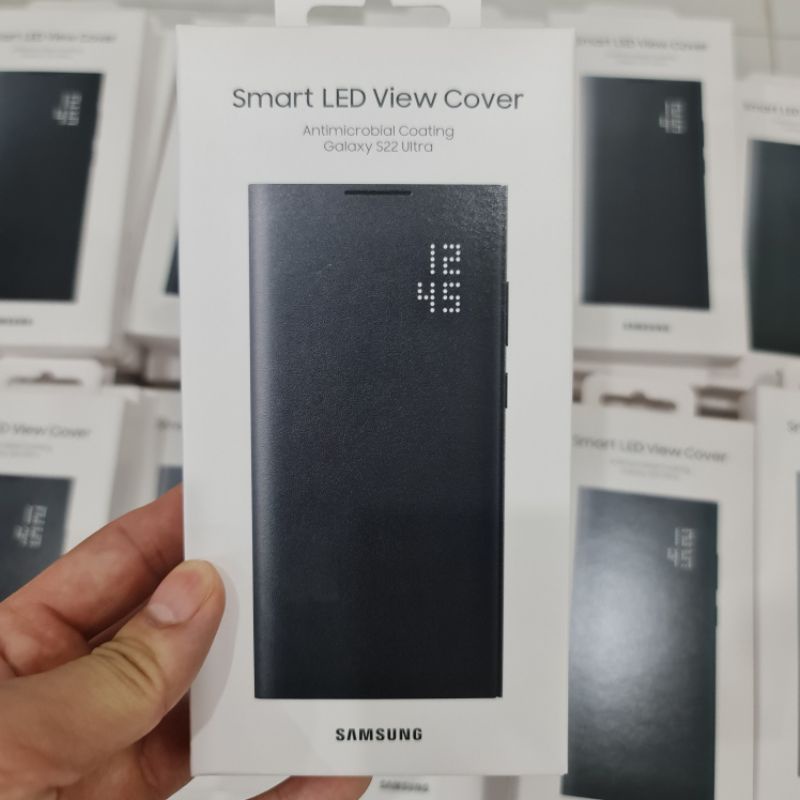 Bao da Led View Samsung Galaxy S22 Ultra, màn hình Led thông báo, ngăn đựng thẻ tiện dụng, hàng chính hãng