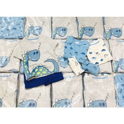 BT314 -SET 3 BỘ KHỦNG LONG XANH XÁM BÉ TRAI