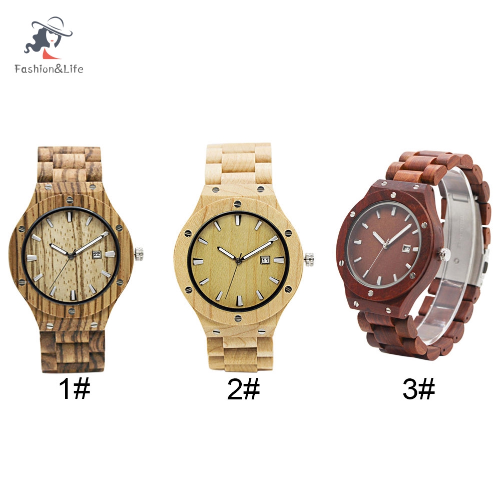 Đồng Hồ Đeo Tay Bằng Gỗ Tre Cho Nam Và Nữ