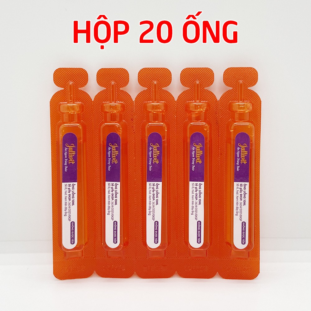 Jullivit Ăn Ngon giúp bé ăn ngon bổ sung DHA, Vitamin và khoáng chất - Hộp 20 ống x 10ml | Thế Giới Skin Care