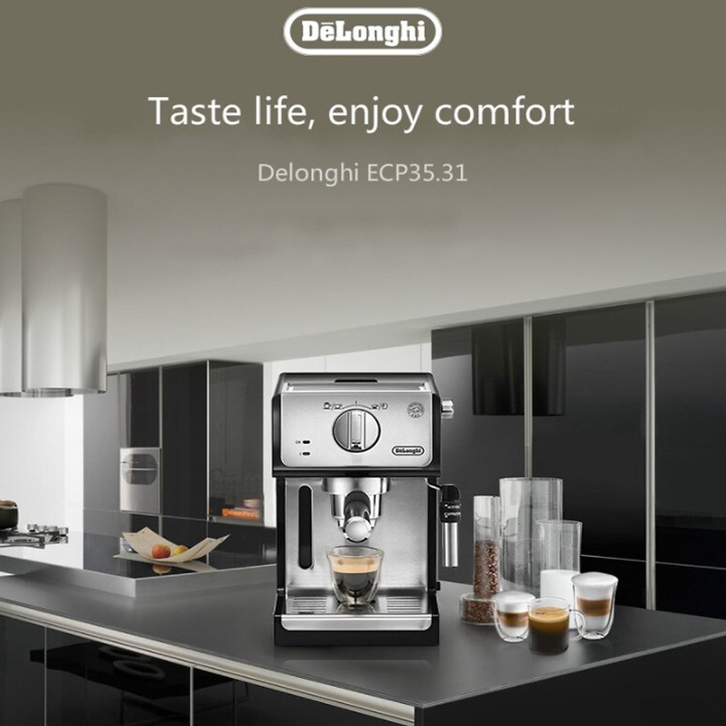 Máy pha cà phê Espresso Delonghi ECP35.31 - Hàng Chính Hãng