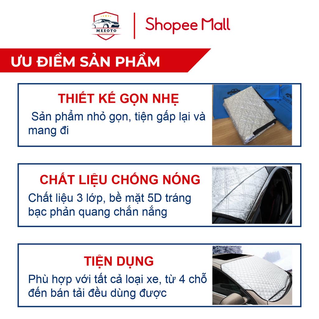 Bạt Che Nắng Kính Lái Ô Tô 3 Lớp MEEOTO S005