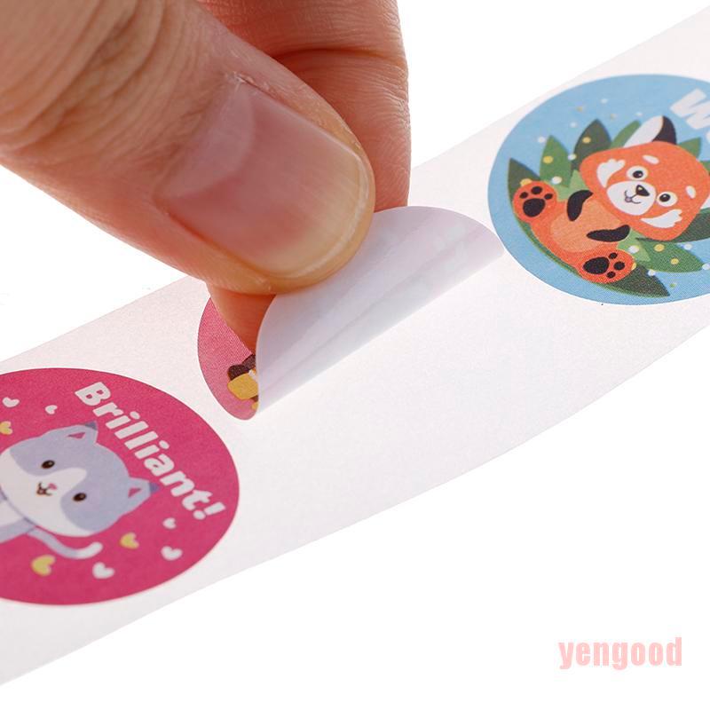 Bộ 500 Miếng Dán Hình Động Vật Dễ Thương Cho Học Sinh