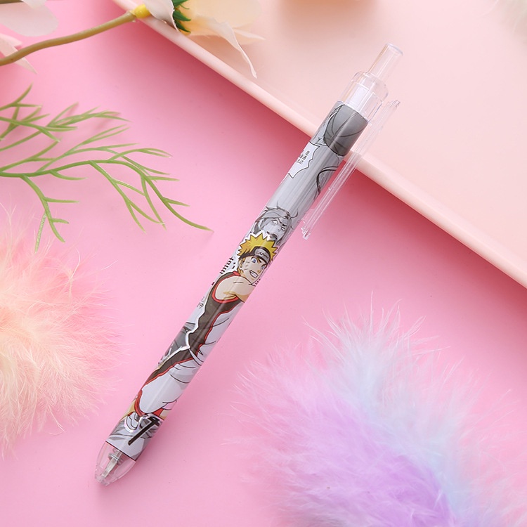 Bút Bi Viết Anime Bút Bấm Hình Naruto - Bút Bi Nước Học Sinh, Sinh Viên Văn Phòng Mực Đen