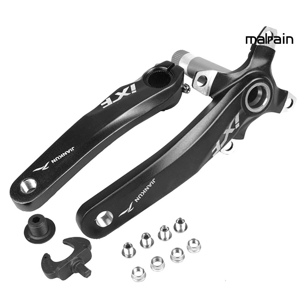 【Mal】BCD104mm Aluminum Alloy Bike Left Right Crankset MTB Mountain Bicycle Crank Set
