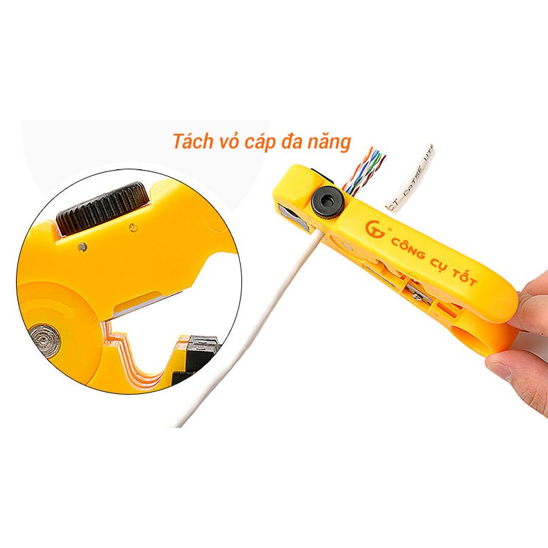 Phụ kiện tách, tuốt vỏ cáp đa năng HT-352