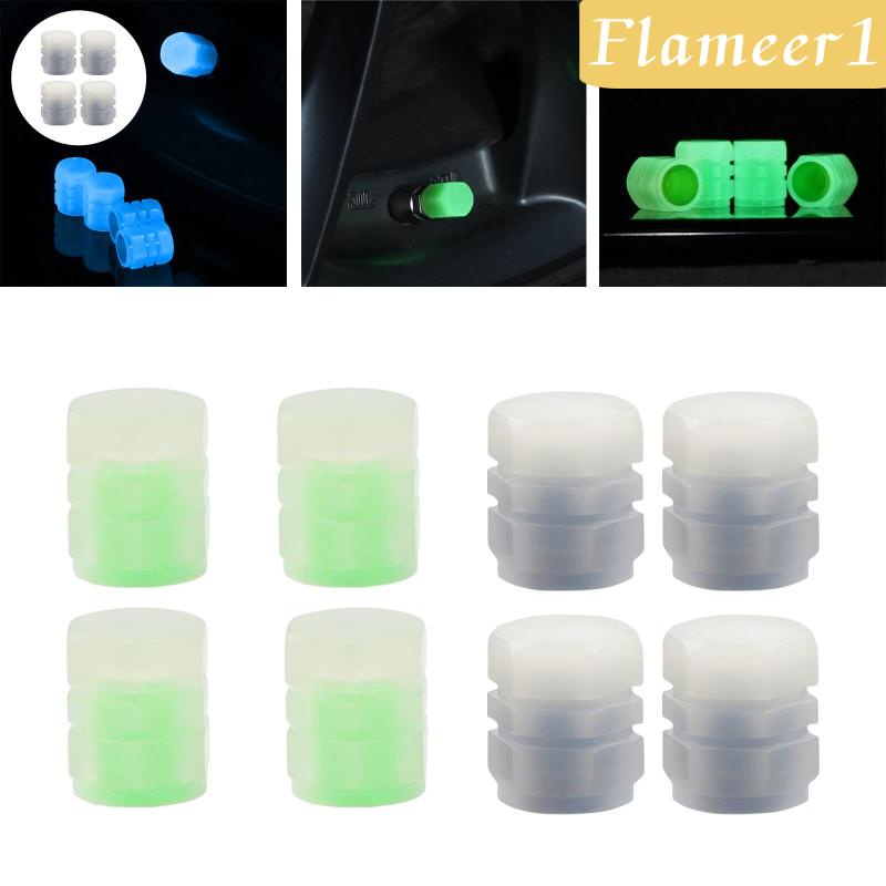 1] Bộ 4 Vỏ Bọc Van Bánh Xe Phát Sáng Thông Dụng