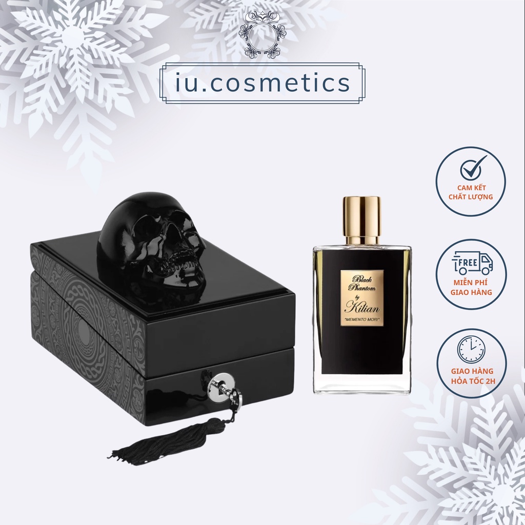Nước hoa Unisex Đầu Lâu Black Phantom EDP 50ml - Dầu thơm đẳng cấp tinh tế, quyến rũ bí ẩn.