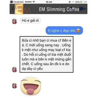 Cà phê giảm cân nhân sâm Em Slimming Coffee (tặng kèm ly uống)