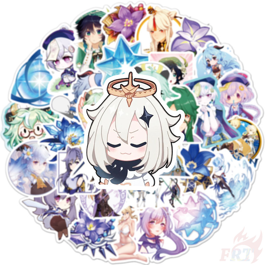 ❉ Genshin Impact - Series 04 Cartoon Games Stickers ❉ 50Pcs/Set DIY Fashion Luggage Laptop Skateboard Doodle Decals Stickers