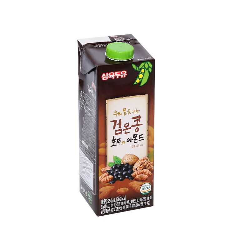 Sữa Đậu Đen Óc Chó Hạnh Nhân Sahmyook 950ml