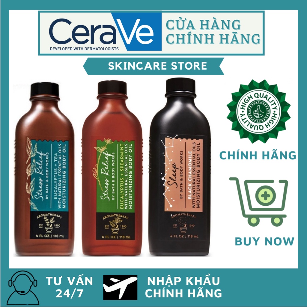 Dầu Massage Aromatherapy Bath and Body Works Body Oil - 118ml