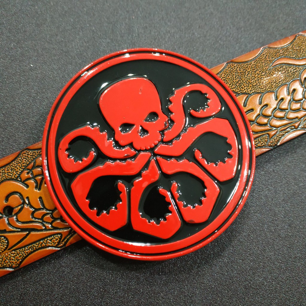 Mặt khóa thắt lưng HYDRA mavel hợp kim tròn 7.5cm