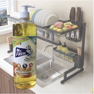 Nước rửa chén đậm đặc van nhấn Mr Fresh 800ml (Đào, Cam, Trà Xanh, Quế)