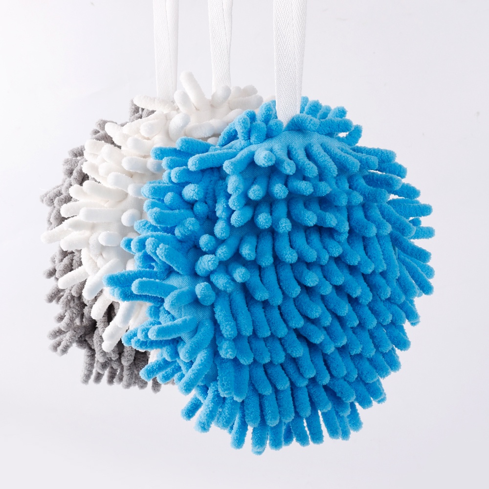 Bóng lau tay hai mặt thấm hút nhanh mềm mại có dây buộc tiện lợi