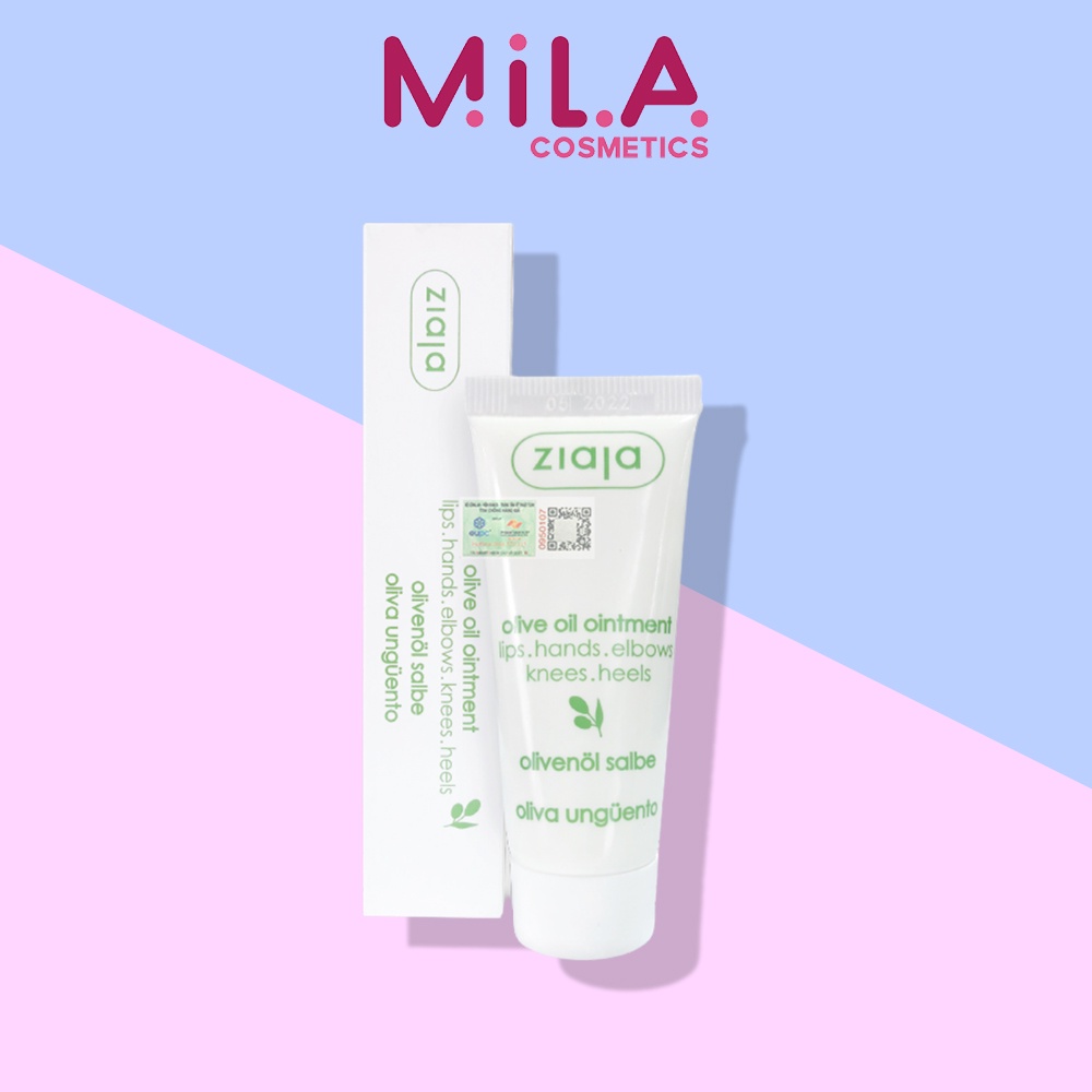 Sáp Dầu Ô Liu - Ziaja Olive Oil Ointment 20ml, Dưỡng Môi Khô, Nứt Nẻ