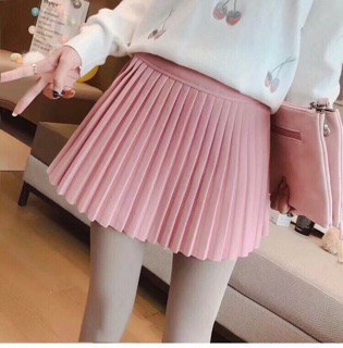 Chân váy dạ xếp ly