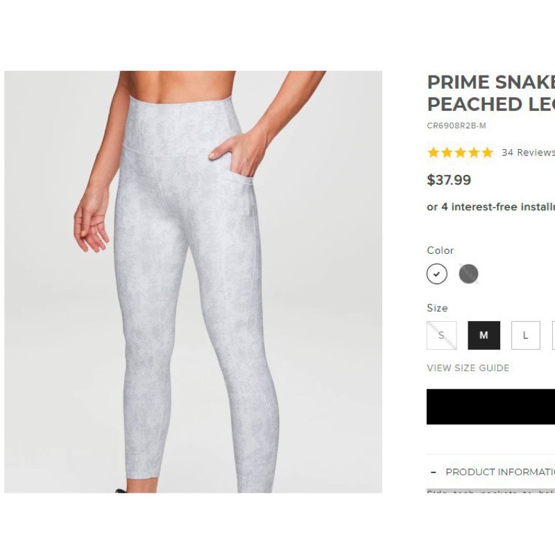 Set tập Prime Snake In The Glass Peached Legging của RBX