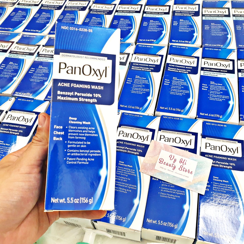 Sữa rửa mặt PanOxyl Benzoyl Peroxide giảm mụn hiệu quả