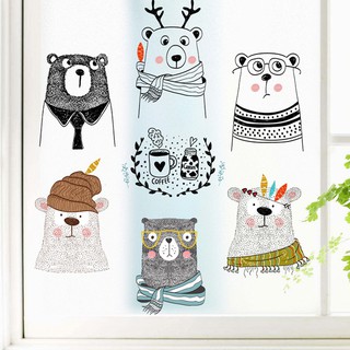 Decal dán tường Thú xinh đáng yêu