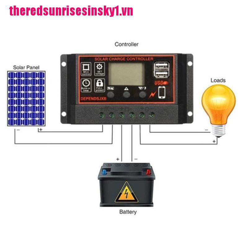 (3C) Bộ Điều Khiển Sạc Năng Lượng Mặt Trời 10a-60a Mppt 12v / 24v