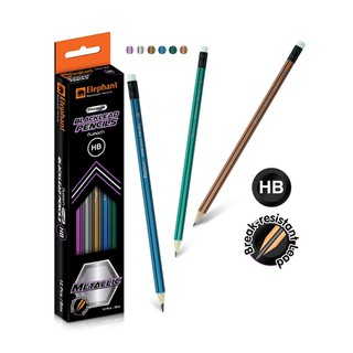 🌼[MUA NHIỀU GIÁ RẺ] Bút chì đen HB, Metallic Elephant (Hộp)