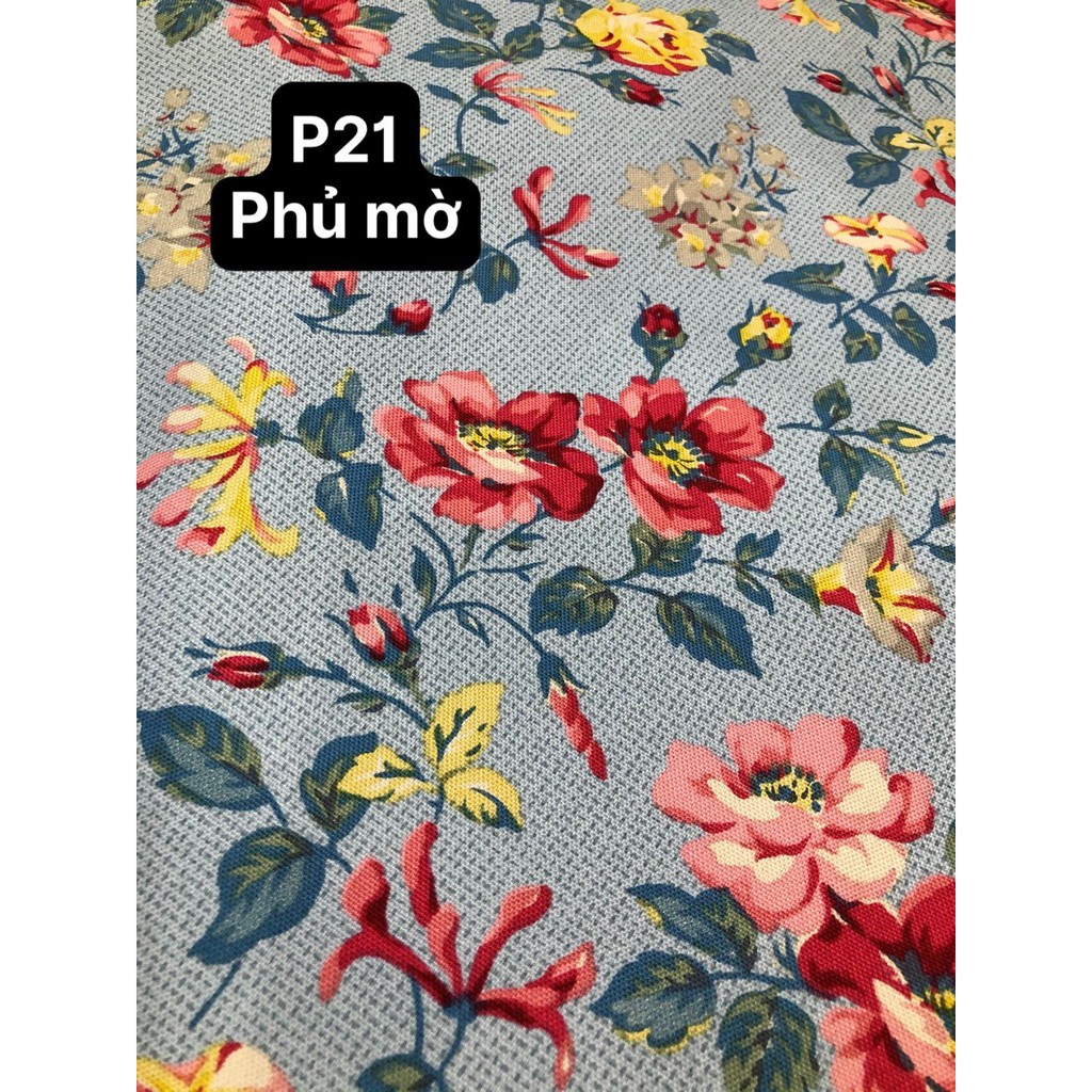 VẢI CANVAS PHỦ PVC HOA P21