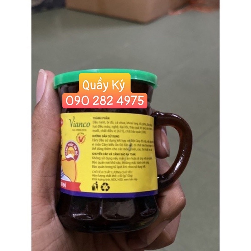 Hũ Xốt cà ri dầu Vianco , nhãn Đầu bếp Ấn Độ - Cà ry Việt Ấn 50g