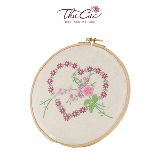 Tự làm chữ cái Bộ đồ thêu hoa Thủ công kim khâu chữ thập trang trí nhà cửa - Thu Cúc