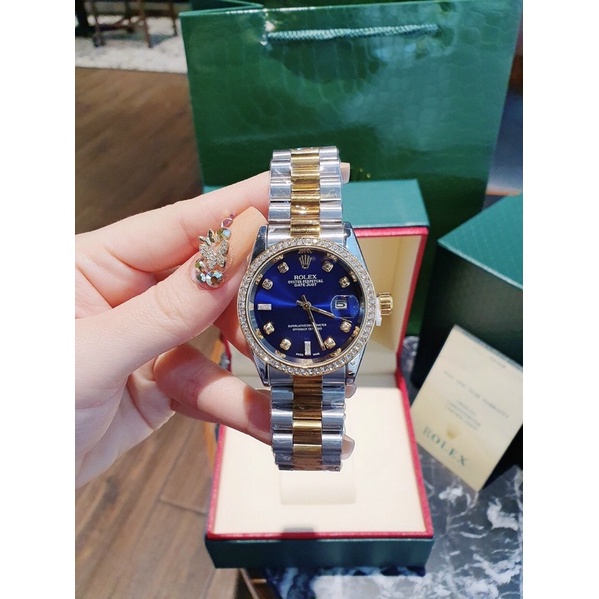 Đồng hồ Rolex nam viền đá thời trang